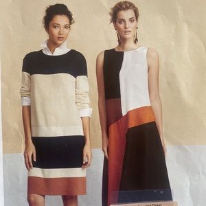 NWOT Lafayette 148 New York Colorblock Sweater Dress